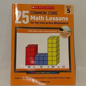 Scholastic Orange and Red Math Education Book